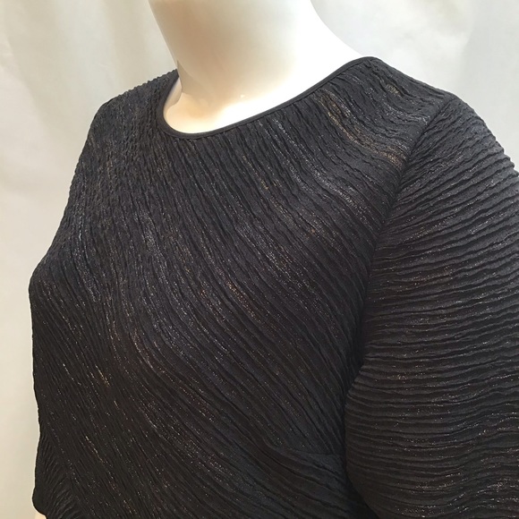 🆕NEW! Black Silver and Gold Metallic Sheath Dress - Picture 9 of 16